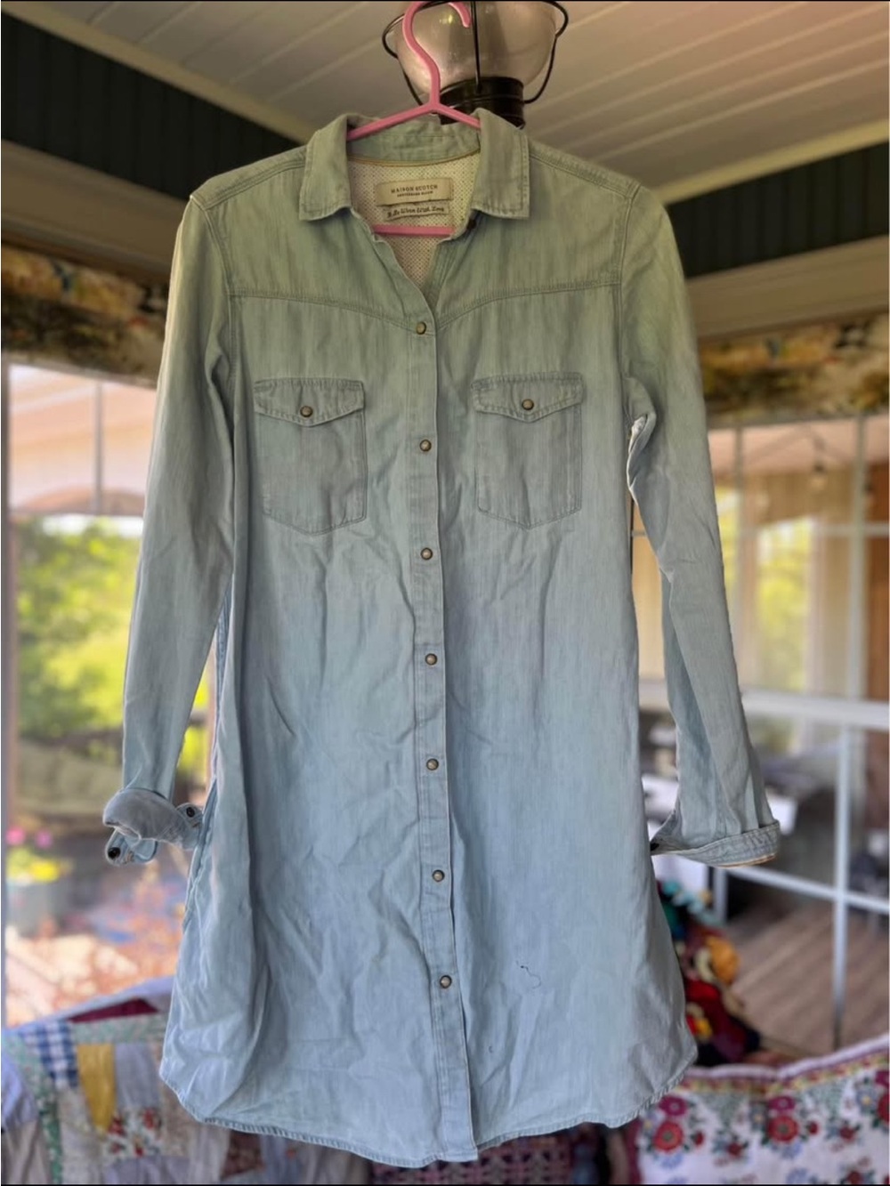 Scotch & Soda Light Blue Denim Dress